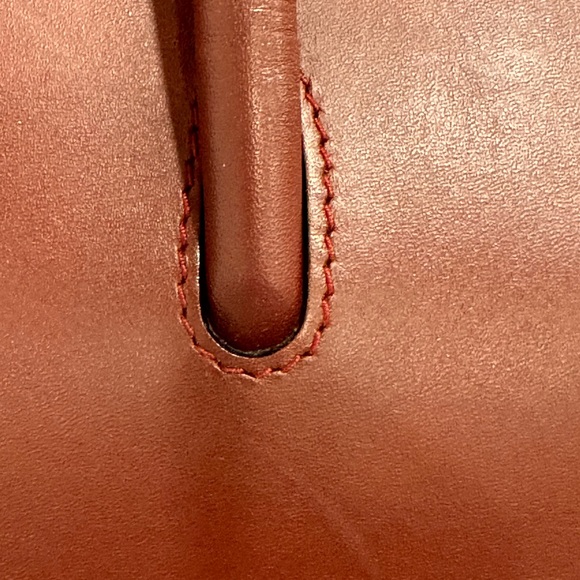 ---SOLD---Vintage Cartier Handbag. Burgandy. Leather - Picture 12 of 15